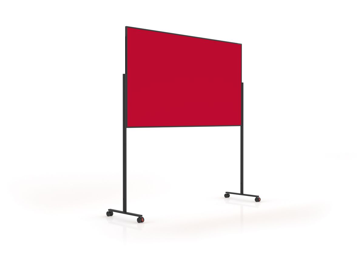 MAGNETOPLAN Design-Moderatorentafel VP 1181206 rot, Filz 1000x1800mm (4013695064185)