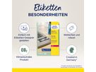 AVERY ZWECKFORM Typenschild-Labels 63,5x29,6mm L6011-8 silber 216 Stück/8 Blatt (4004182076125)