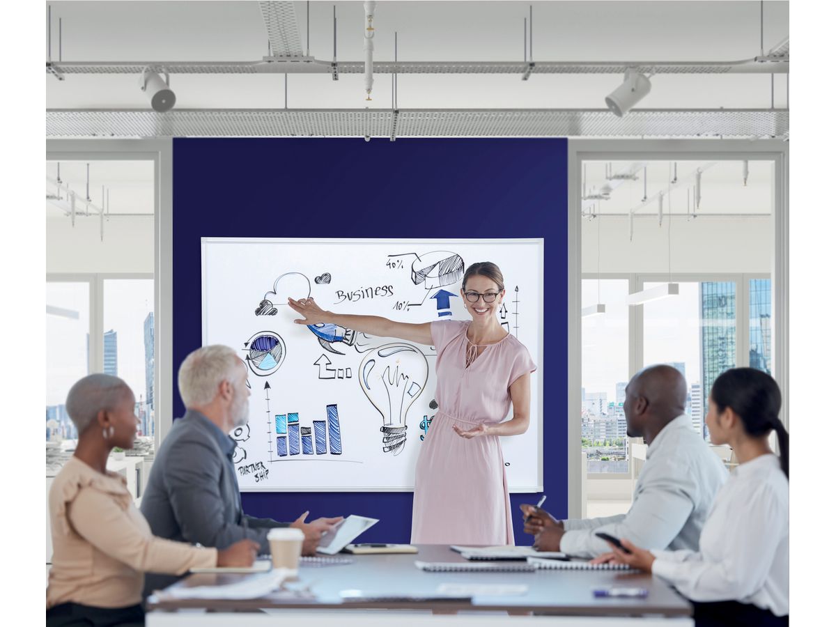 FRANKEN Tableau blanc 200x100cm SC3104 X-tra!Line laqué (4016946705677)