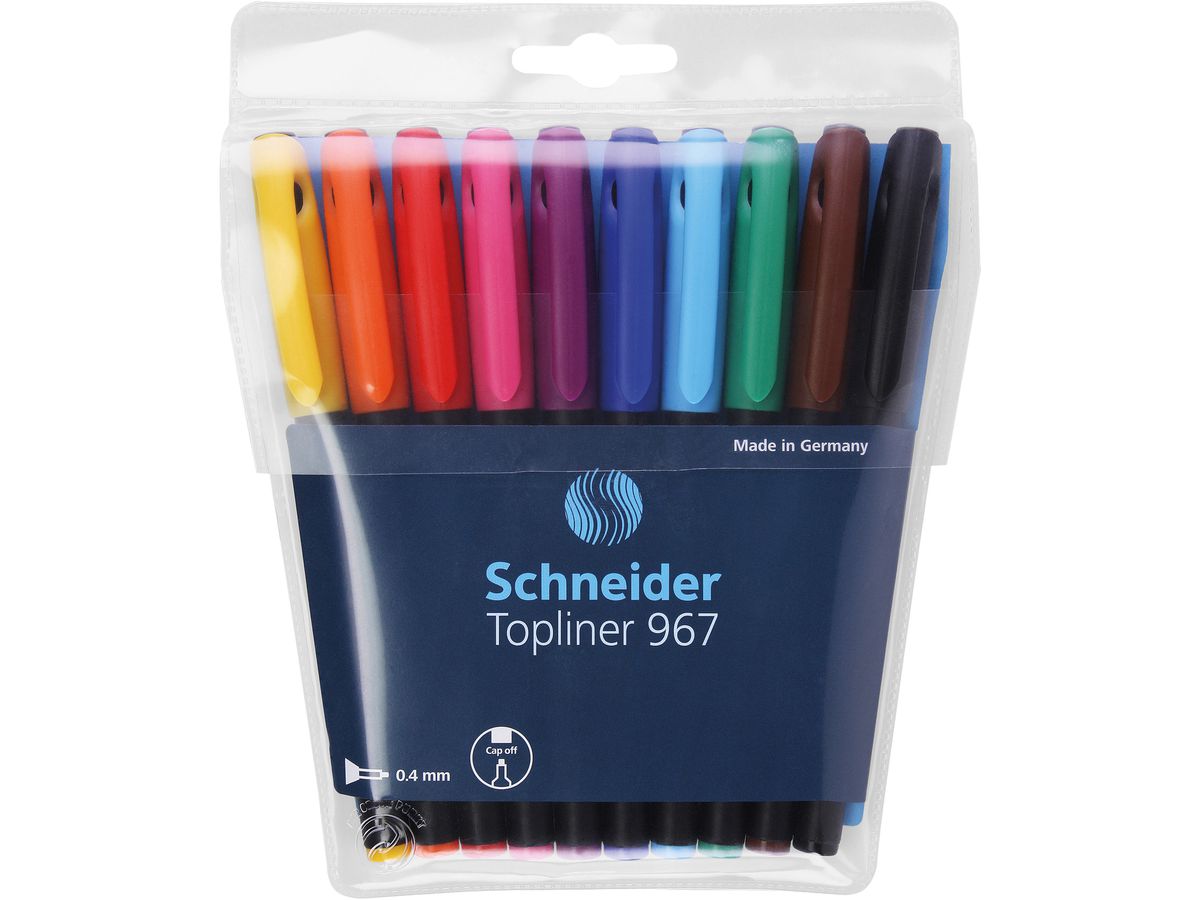 SCHNEIDER Topliner 196790 10 colori, astuccio (4004675040701)