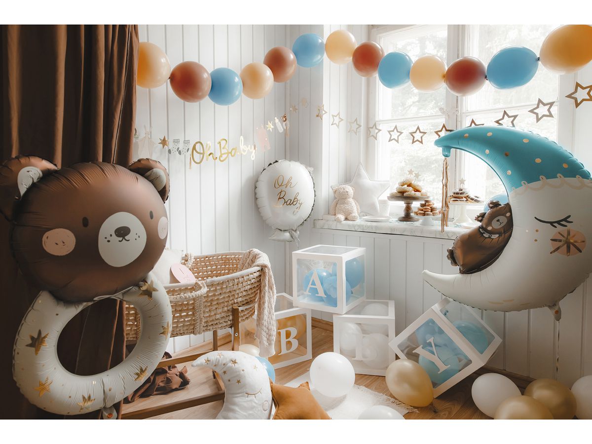 PARTYDECO Palloncino in foil 67cm FB191 Orsacchiotto sonaglio (5904555013780)