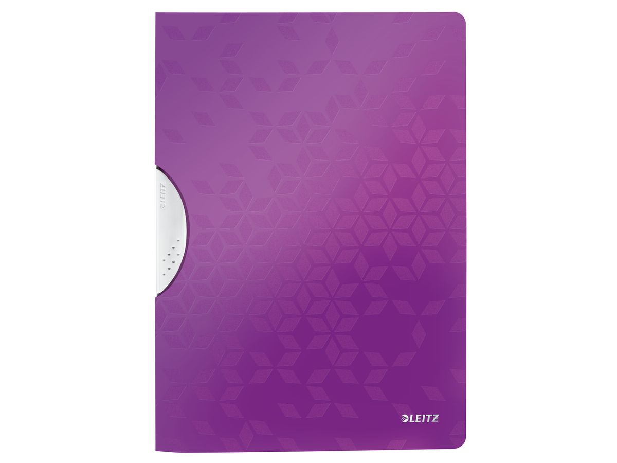 LEITZ Fermeture à pince WOW A4 41850062 violet 30 flls. (4002432106523)