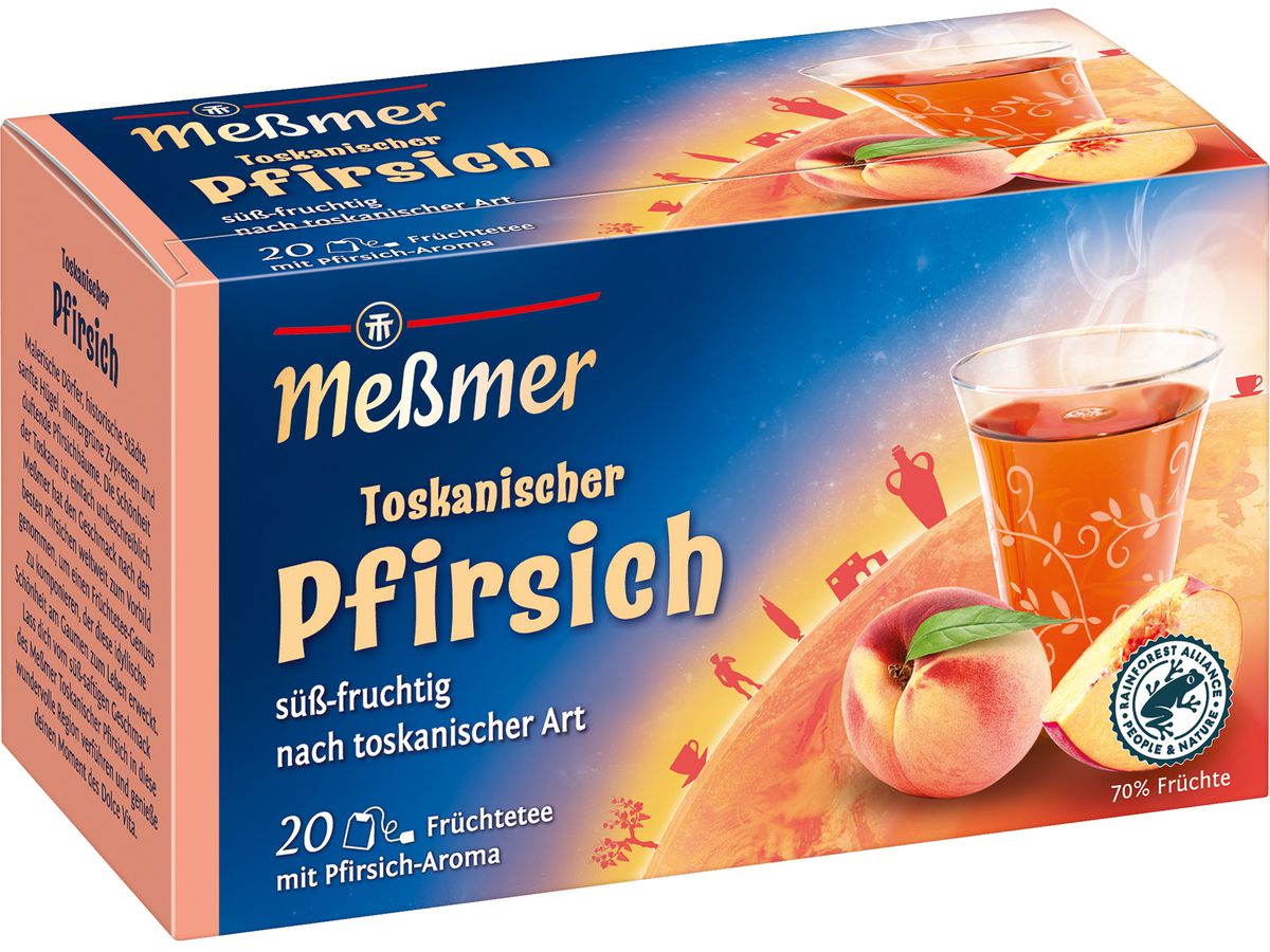 MESSMER Pêche toscane 10568900 Sachets 2.5g, 20 pcs. (4002221038042)