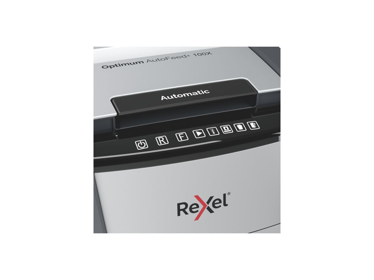REXEL Destructeur docu. Optimum AF+ 2020100XCH 100X, P-4, 34lt (5028252614016)