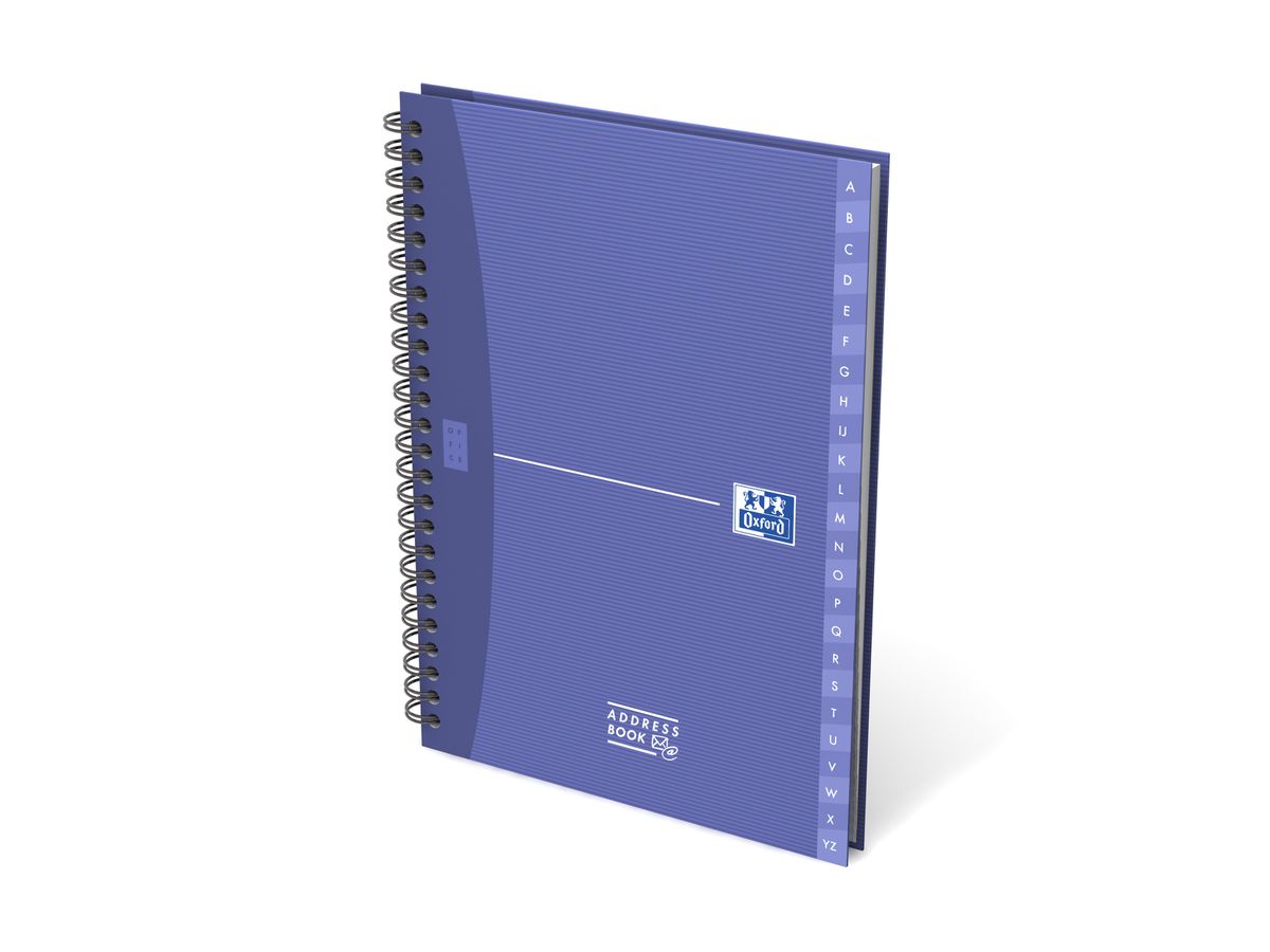 OXFORD Adressbuch Office A5 100101258 4 Farben, liniert 90g 80 Blatt (3020120028002)