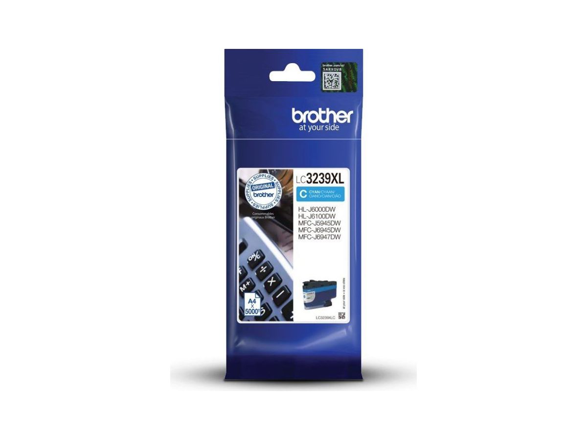 BROTHER Cartouche d'encre HY cyan LC-3239XLC MFC-J5945DW 5000 pages (4977766787895)