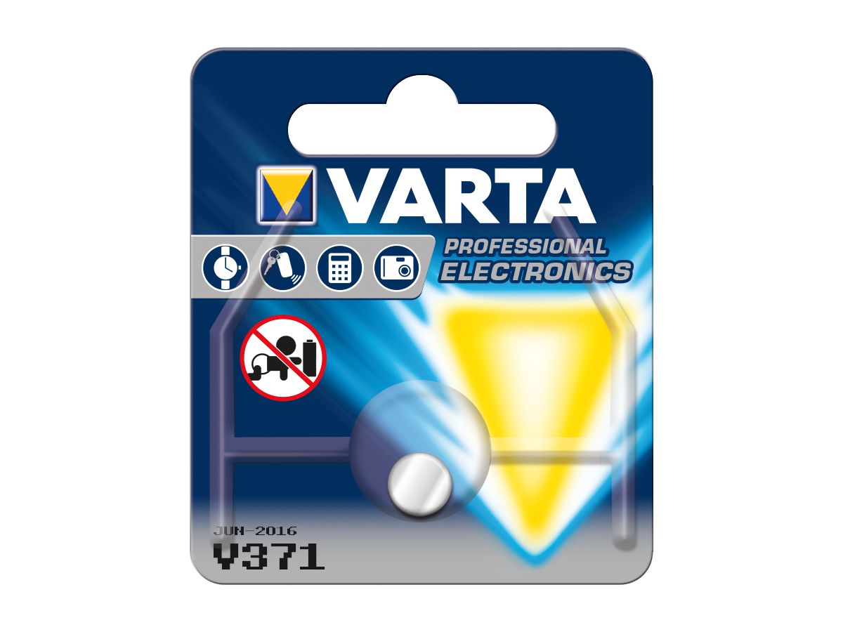 VARTA Knopfzelle 371101401 Watch V371 1er-Blister (4008496317097)