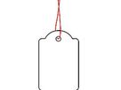 HERMA Hang Tag 25x38mm 6915 filo rosso 1000 pz. (4008705069151)