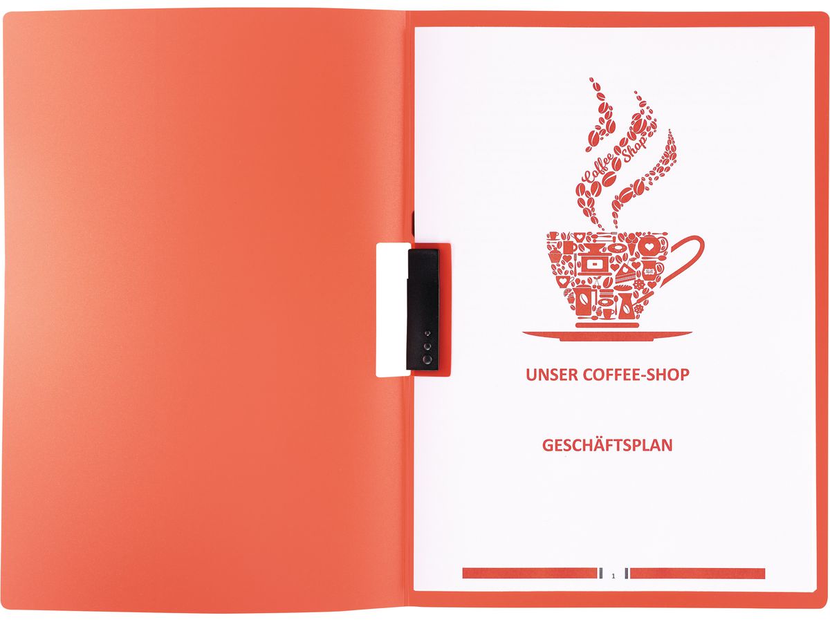 KOLMA Klemmhefter Easy A4 11.015.04 rot 25 Blatt (7611967110966)