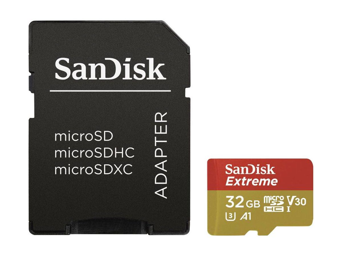 SANDISK microSDHC Extreme 32GB SDSQXVF-032G-GN6MA Ad. Act.Cam (0619659155100)