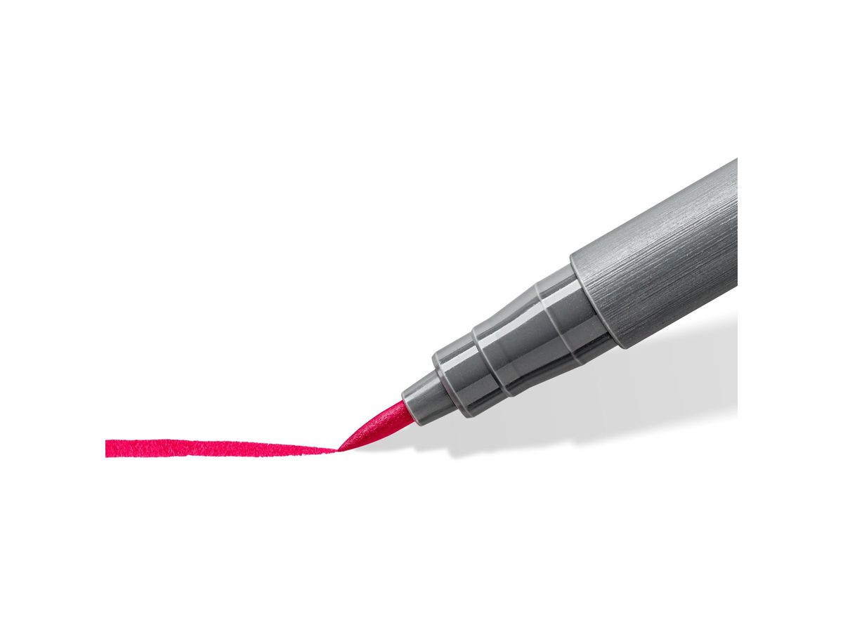 STAEDTLER Fasermaler mit Pinselspitze 371 C6-4 pigment pen 376 6er Set (4007817097175)