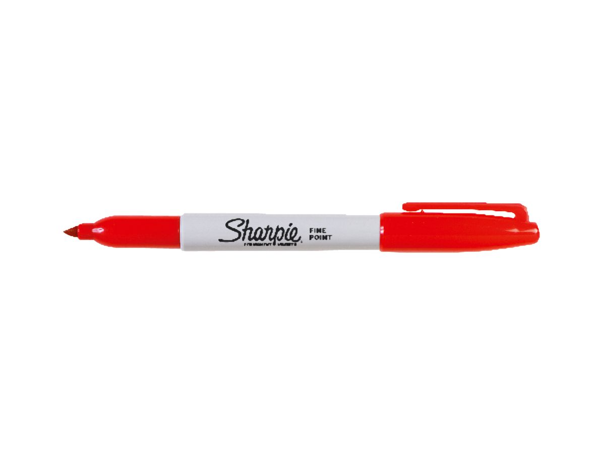 SHARPIE Permanent Marker Fine 1mm S0810940 rouge (3501177418324)