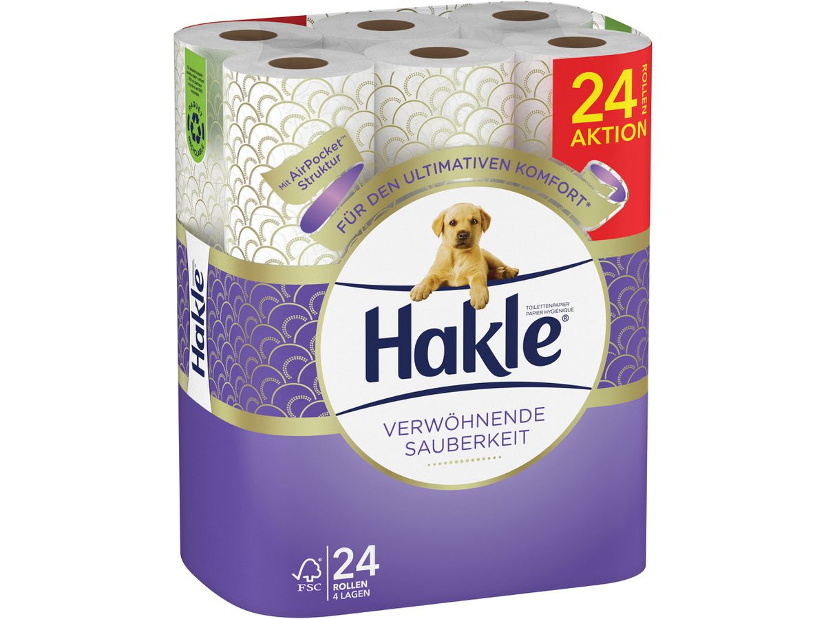 HAKLE Papier-toilette 4161804 nettoyage 24 Rl. (5029053033587)