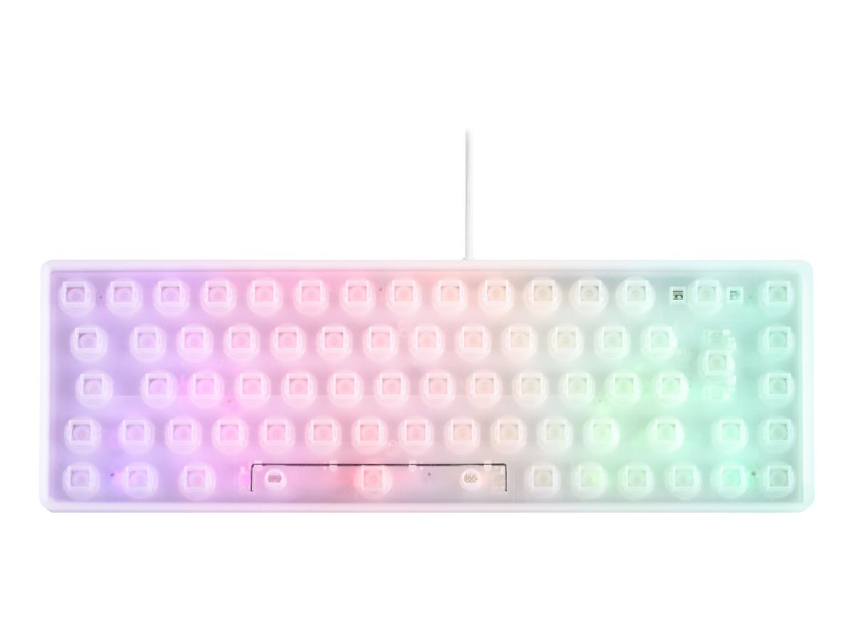 DELTACO TKL Gaming Keyboard membrane GAM-158-W RGB CH-Layout, White (5706470154827)