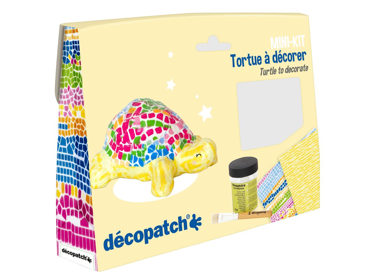 DECOPATCH Set artig. tartaruga KIT036C Bogen, Tier, Pinsel, Lack (3609510350505)