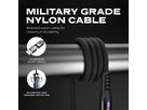 STATIK PowerPivot Pro Nylon Braided PUP-0455-10FT-CC USB-C to C, 3m 100W Black (0810024055586)