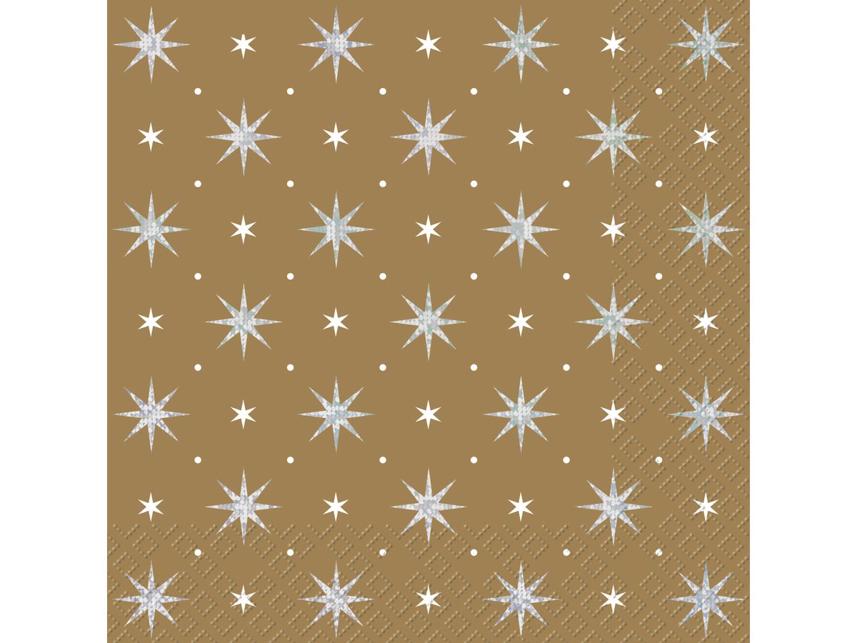 STEWO Serviette Zidonia 2572511580 gold 33x33cm (7630050889336)