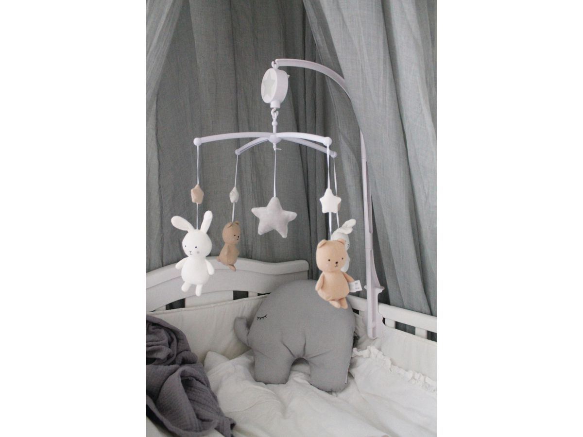 JABADABADO Music mobile teddy/bunny N0145 brown/white (7332599010164)