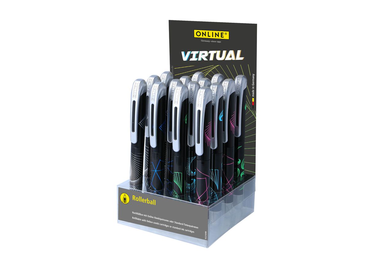 ONLINE Rollerball College 08347/15 in PET-Display ass. Designs. (4014421083470)