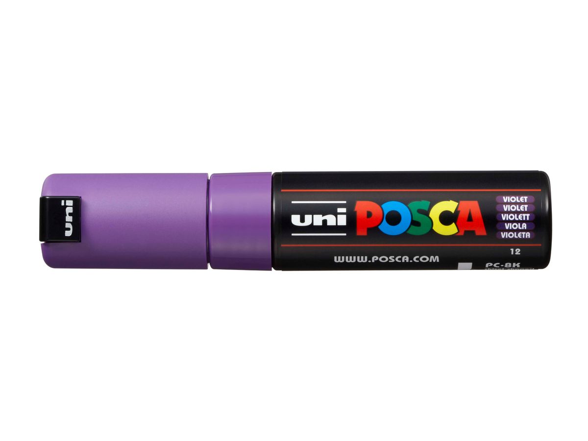 POSCA Marker 8mm PC-8K VIOLET violett, Keilspitze (4902778916520)