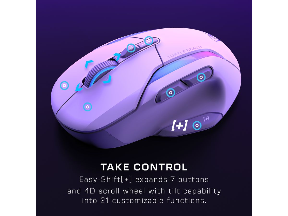 TURTLE BEACH Kone II Air Gaming Mouse TBM-1104-15 Wireless, White (0731855711055)