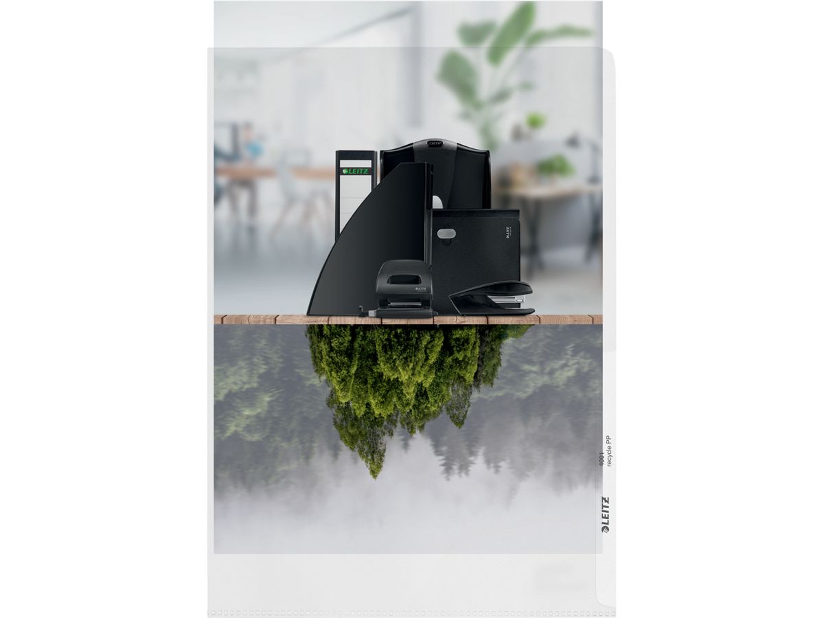 LEITZ Sichtmappen PP Recycle A4 40010003 transparent, 140my 100 Stück (4002432540105)