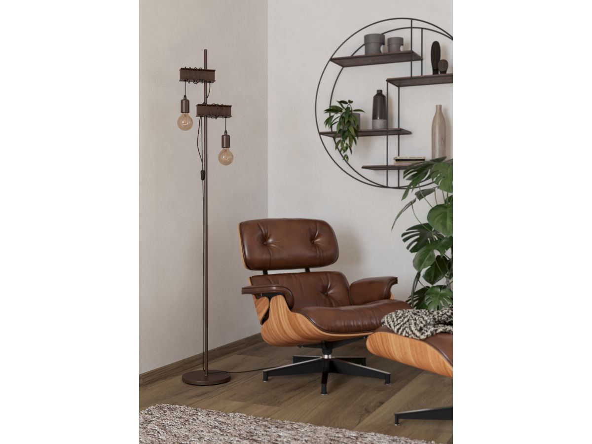 EGLO Lampada a stelo TOWNSHEND 4 43526 marrone (9002759435264)