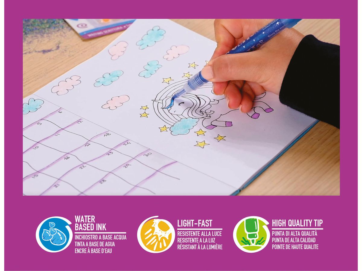 CARIOCA Fasermaler 42190 Glitter E-6 (8003511421908)