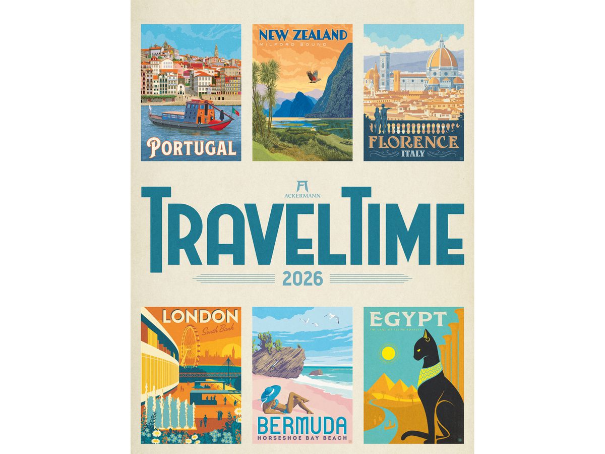 ACKERMANN Calendario 2026 2615 Travel Time ML 66x50cm (9783838426150)