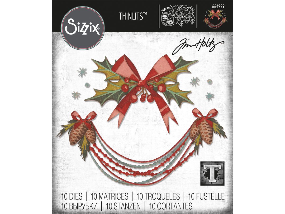 SIZZIX Stanzformen Raumdeko 664229 10er Set (0630454258940)