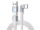 STATIK PowerPivot Pro Nylon Braided PUP-0455-10FT-CC-WHT USB-C to C, 3m, 100W White (0810024057702)