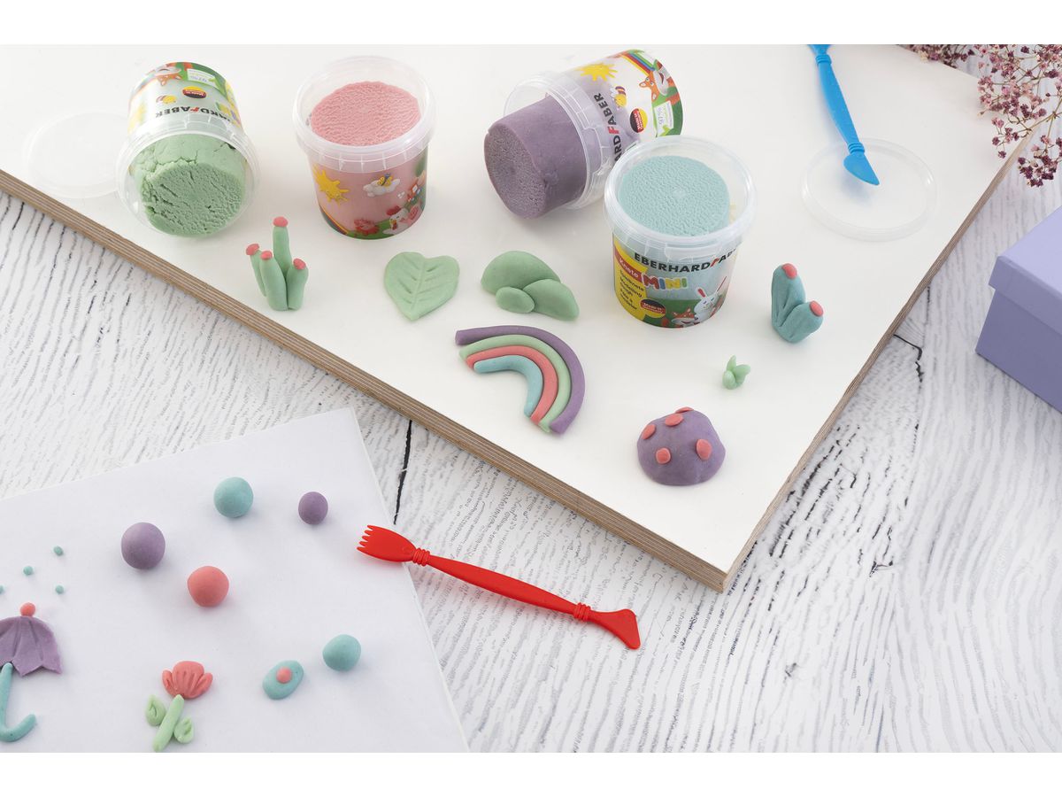EBERHARD FABER Set de pâte à modeler ludique 572505 pastel 4 pièces (4087205725057)