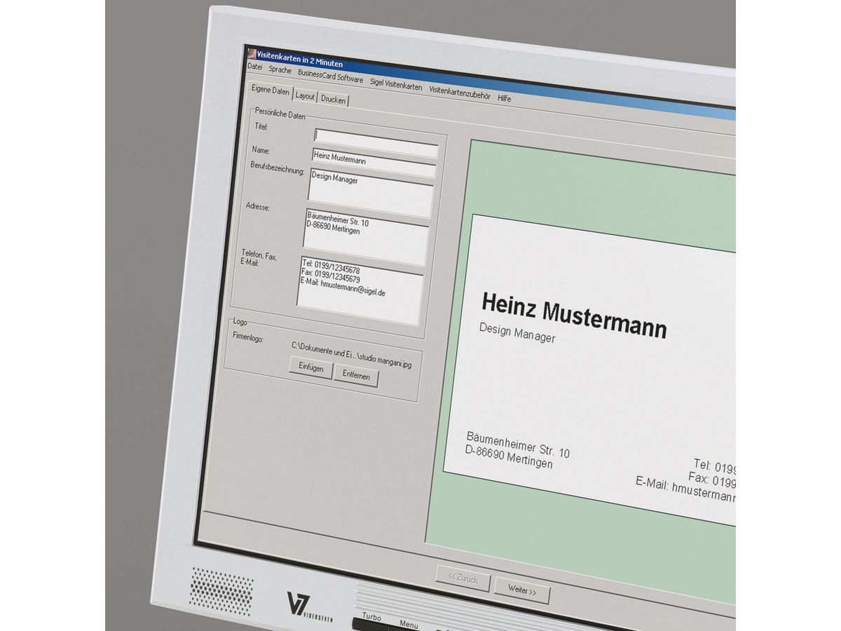 SIGEL Biglietti da visita 85x55mm LP801 bianco, 250g 400 pezzi (4004360995088)