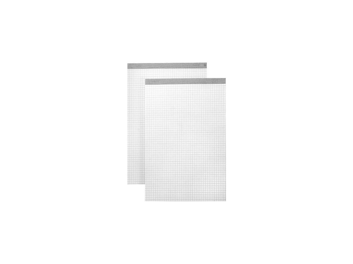 BÜROLINE Bloc bureau blanc A5 572002 quadrillé, 4mm,65g 2x100 flls. (7612532019172)