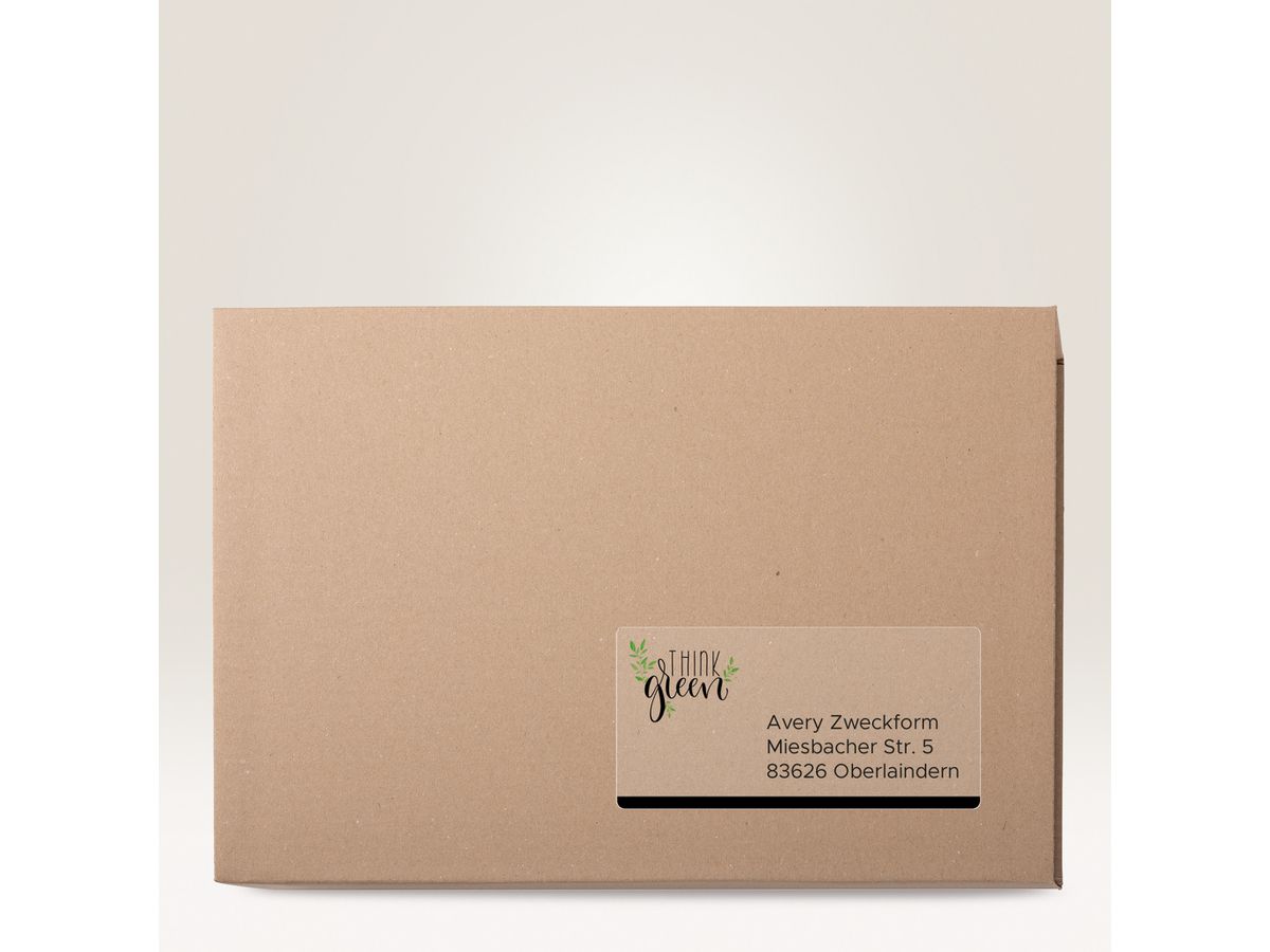 AVERY ZWECKFORM Adressetiketten 210x297mm L7567-25 Laser, transp. 25Stk./25Bl. (4004182047774)