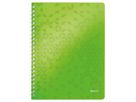 LEITZ Libro spirale WOW PP A4 4637-00-54 verde 80 fogli (4002432123445)
