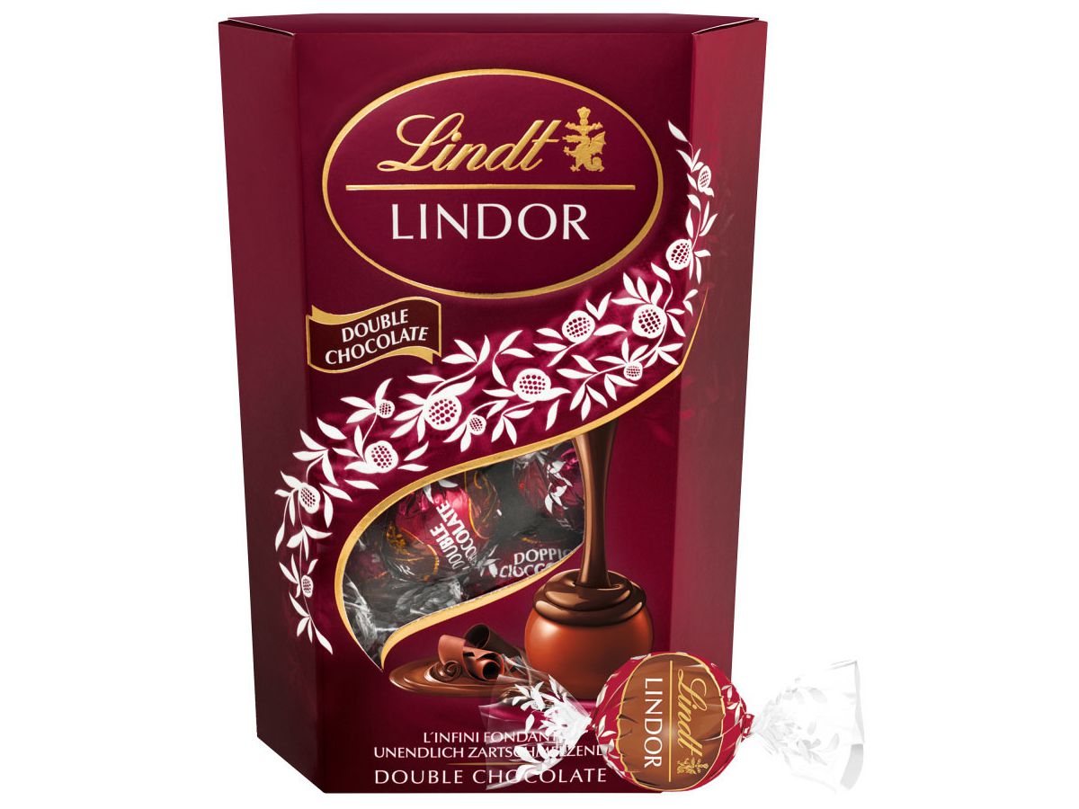 LINDT Lindor Palline 659867 Doppio cioccolato 200g (8003340098678)