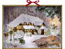 COPPENRATH Adventskalender 52x38cm 71997 Winterlichtes Cottage (4050003719979)