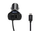 PNY Micro USB Car Charger P-DC-UU-K01-04-RB 1-04-RB (3536403347154)