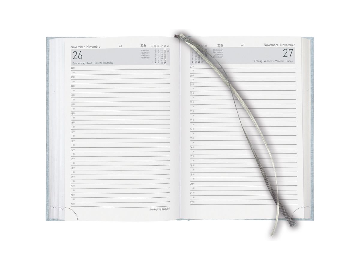 BIELLA Agenda Executive 2026 806510060026U 1J/1P bleuclair ML 14.5x20.5cm (7611365523801)