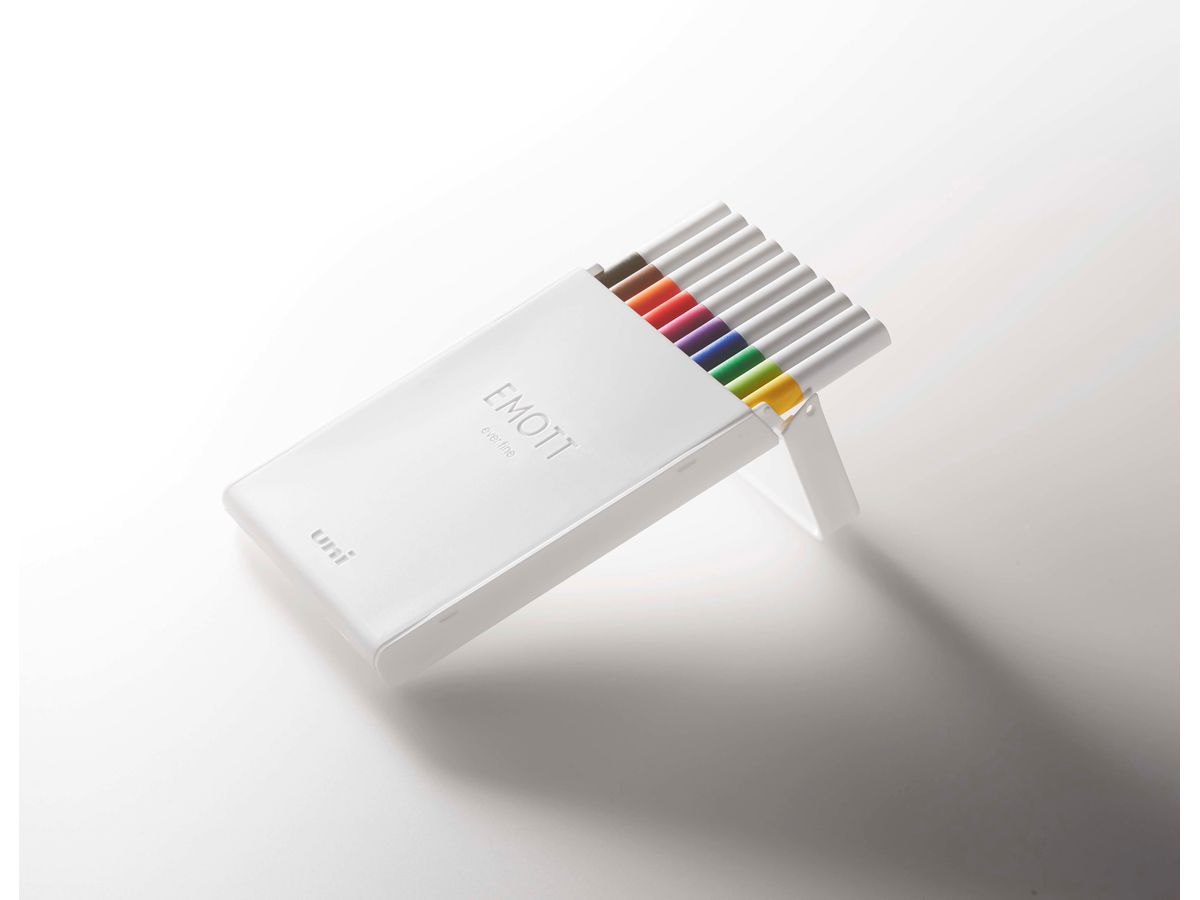 UNI-BALL Fineliner Emott 0.4mm PEM-SY_10C_NO.1 standard 10 Stück (4902778248362)