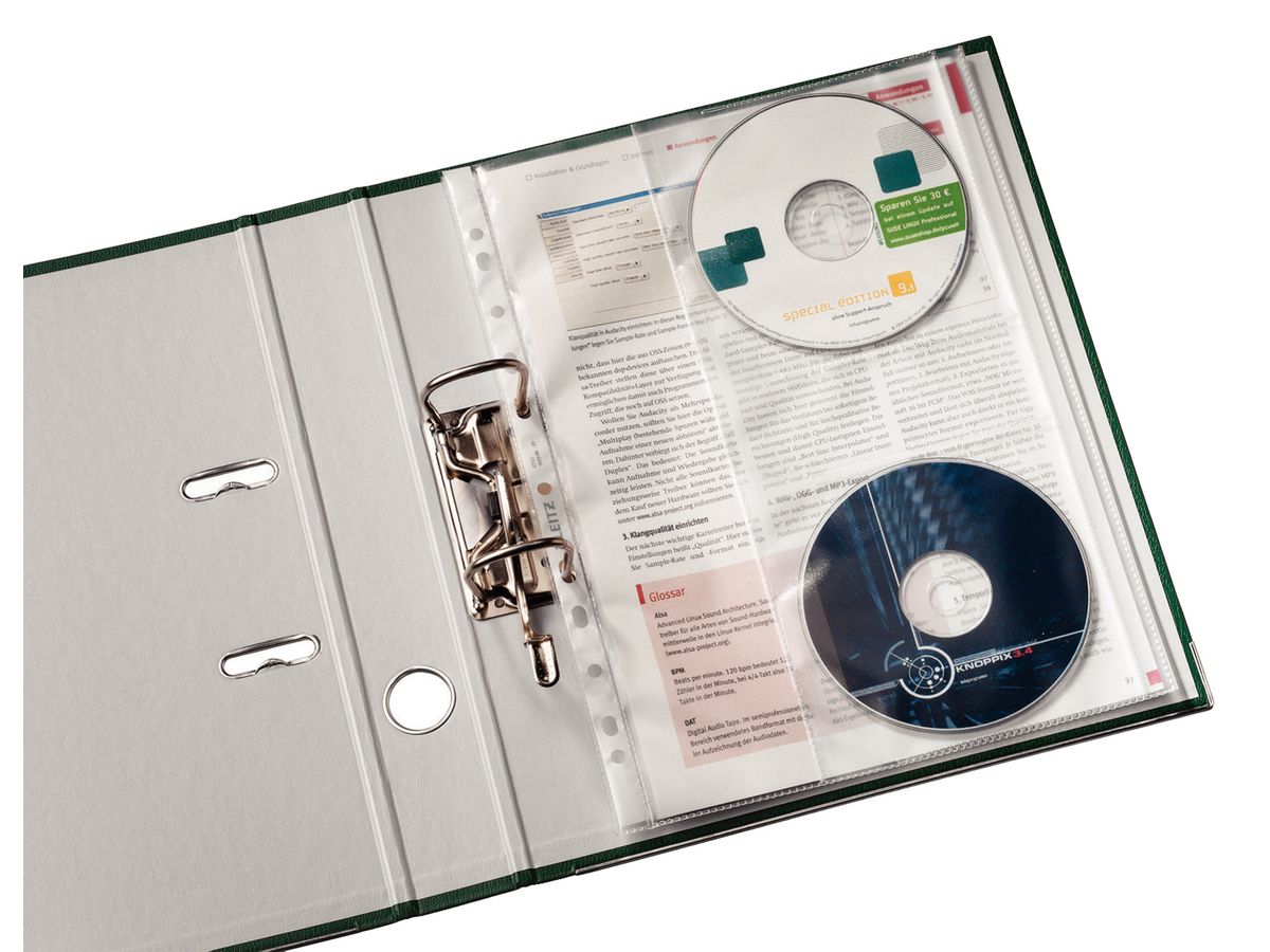 LEITZ Dossier Brochure/CD A4 47613003 grainée, 0,12mm 5 pcs. (4002432363407)