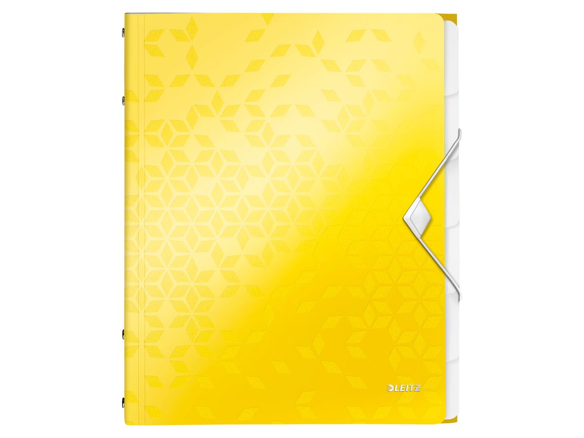 LEITZ Dossier archivio WOW PP A4 4633-00-16 giallo 6 scomp. (4002432121236)