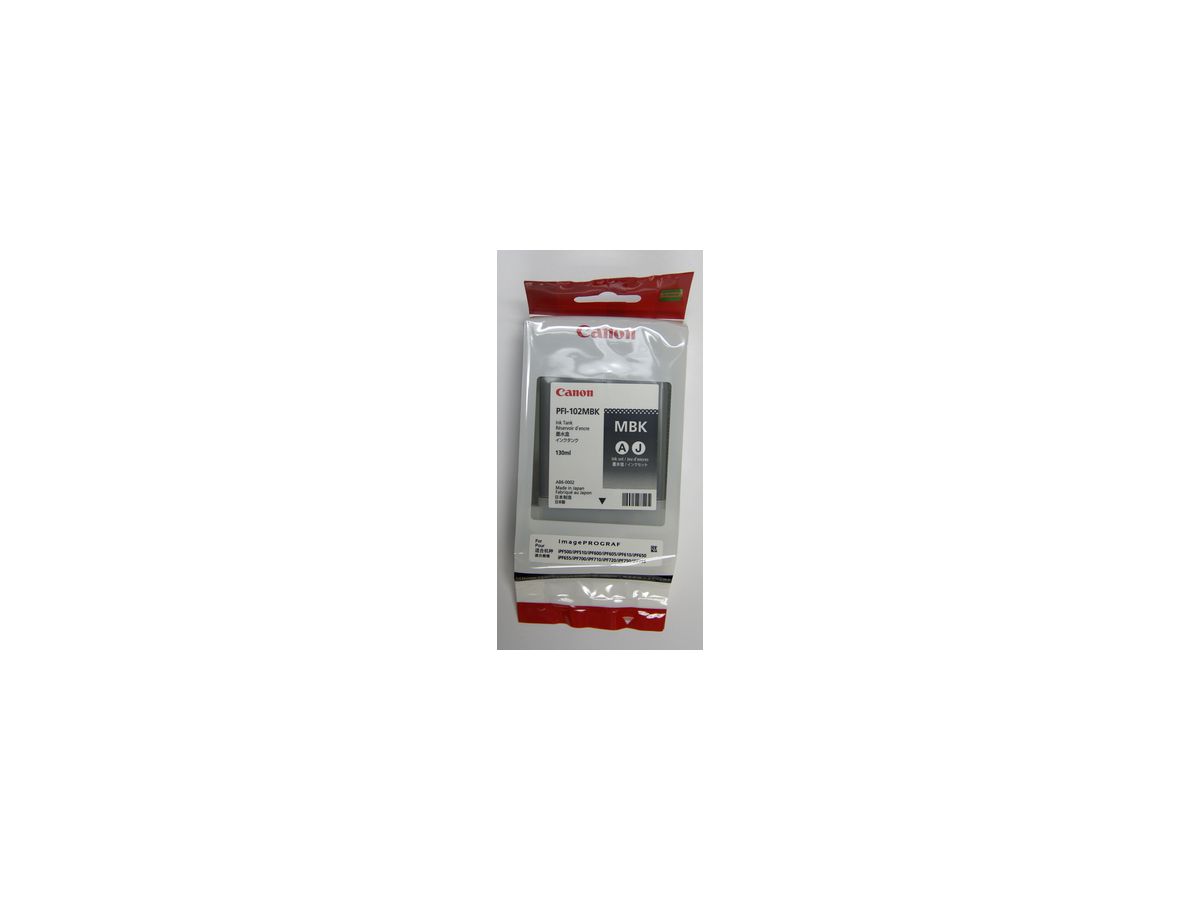 CANON Cartouche d'encre mat noir PFI102MBK iPF 700 130ml (4960999299761)