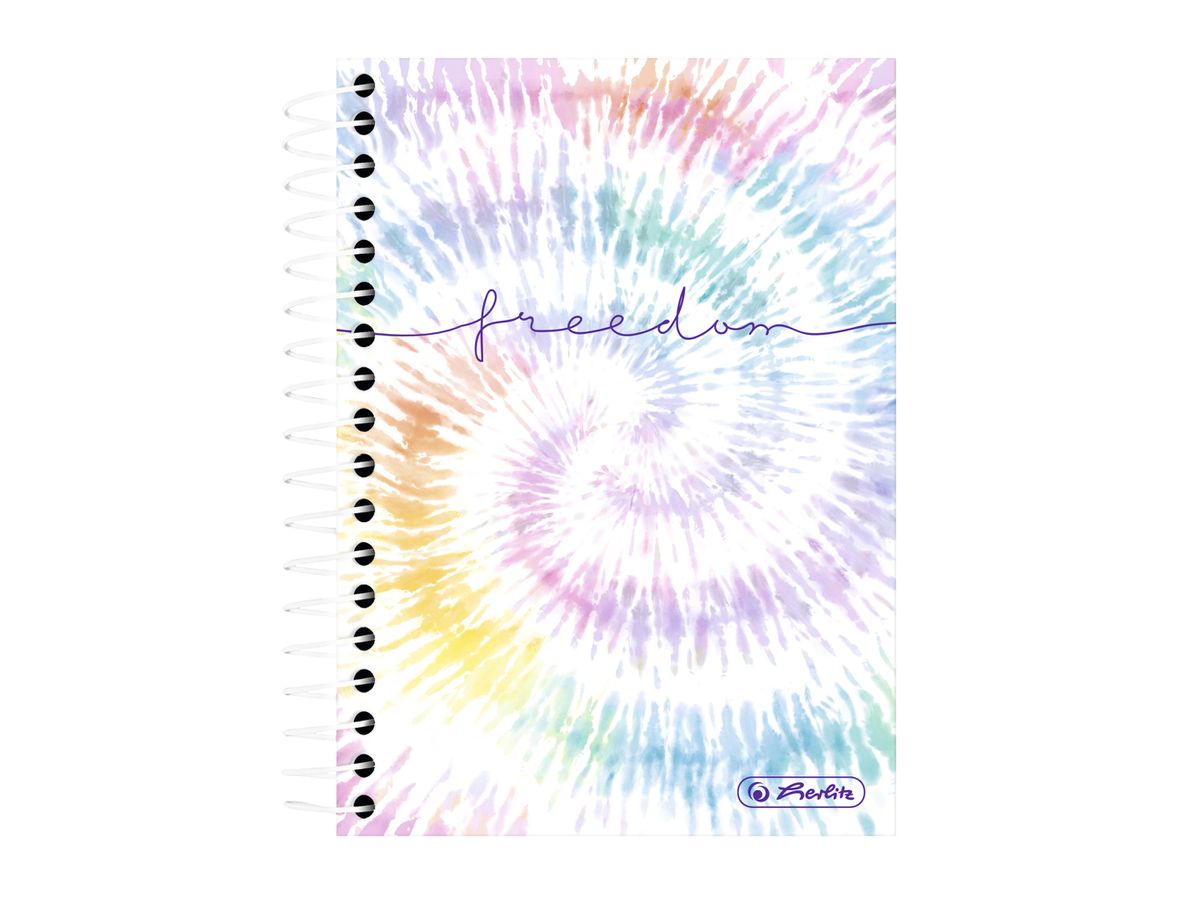 HERLITZ Bloc-notes spir. 10x14cm, 70g 50044146 New Batik Freedom kariert 5mm (4008110364551)