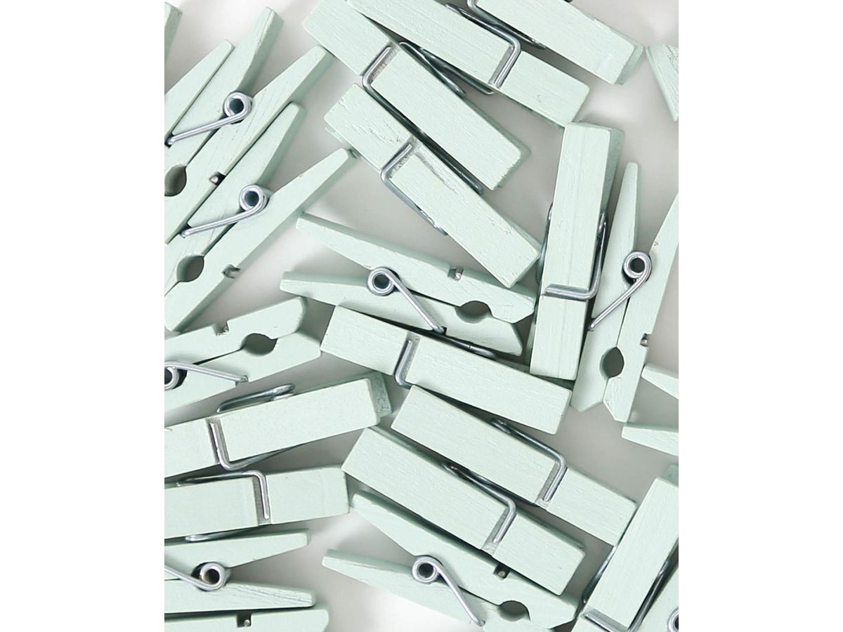 I AM CREATIVE Pince en bois Let`s Organize 4035.21 vert clair,35mm,FSC 25 pièces (7611983211807)