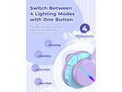 ICLEVER Kids Bluetooth Headphones C03-1702N-33 BTH12, LED, 55h, purple (6934911798395)