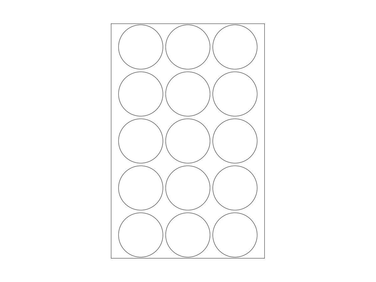 HERMA Marcatori 32mm 2270 bianco 480 pz./32 fl. (4008705022705)