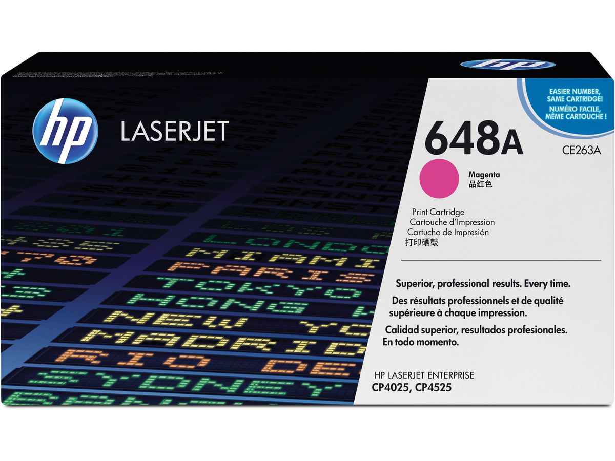 HP Cartouche toner 648A magenta CE263A Color LJ CP4025 11'000 pages (0884420186861)