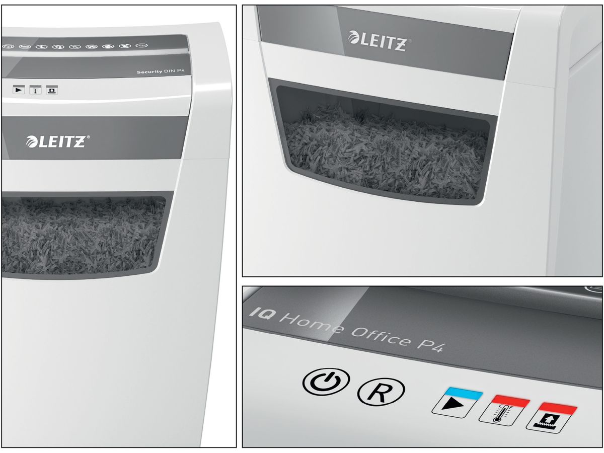 LEITZ Distruggi documenti IQ 8009-00-00 Home Office, P-4, 23lt (4002432118939)